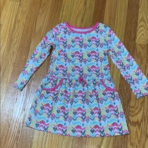 Colorful long sleeve dress